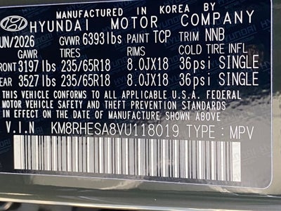 2027 Hyundai PALISADE HYBRID SEL
