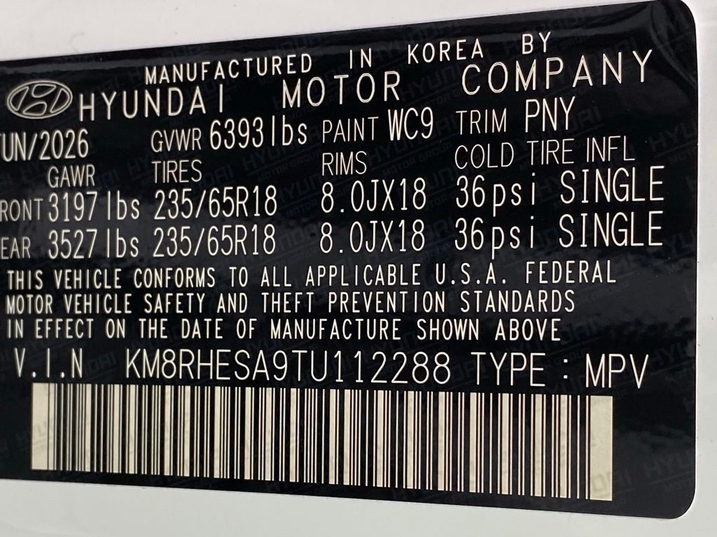 2026 Hyundai PALISADE HYBRID SEL Premium 7 Passenger