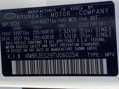 2026 Hyundai PALISADE XRT Pro