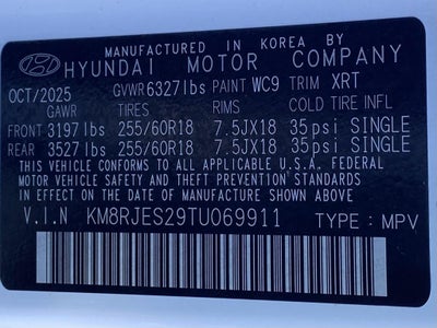 2026 Hyundai PALISADE XRT Pro