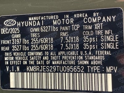 2026 Hyundai PALISADE XRT Pro