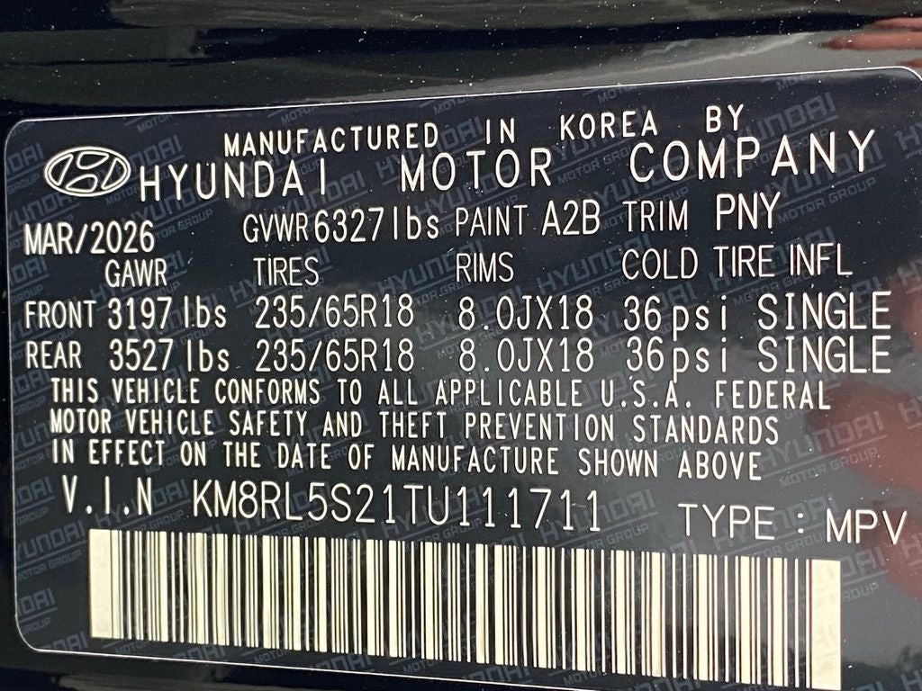 2026 Hyundai PALISADE SEL 7 Passenger