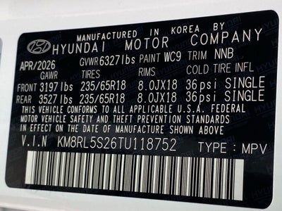 2026 Hyundai PALISADE SEL 7 Passenger