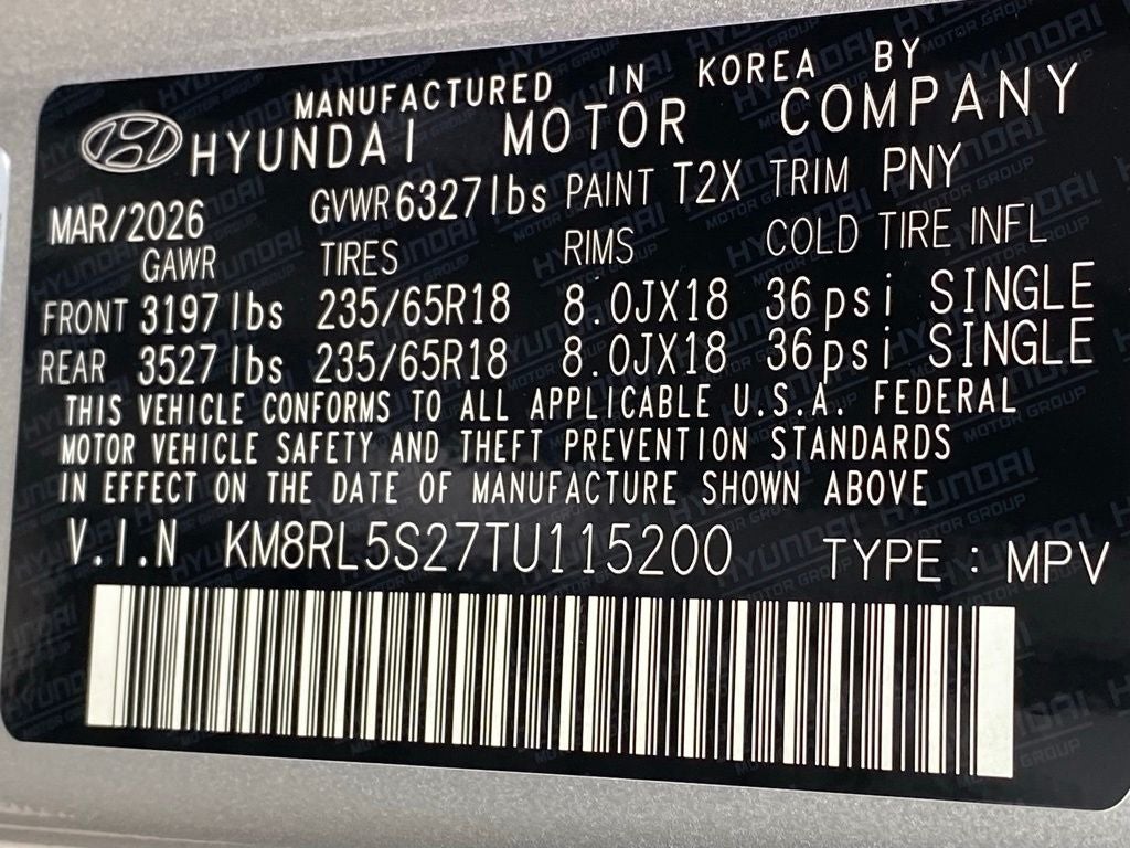 2026 Hyundai PALISADE SEL 7 Passenger
