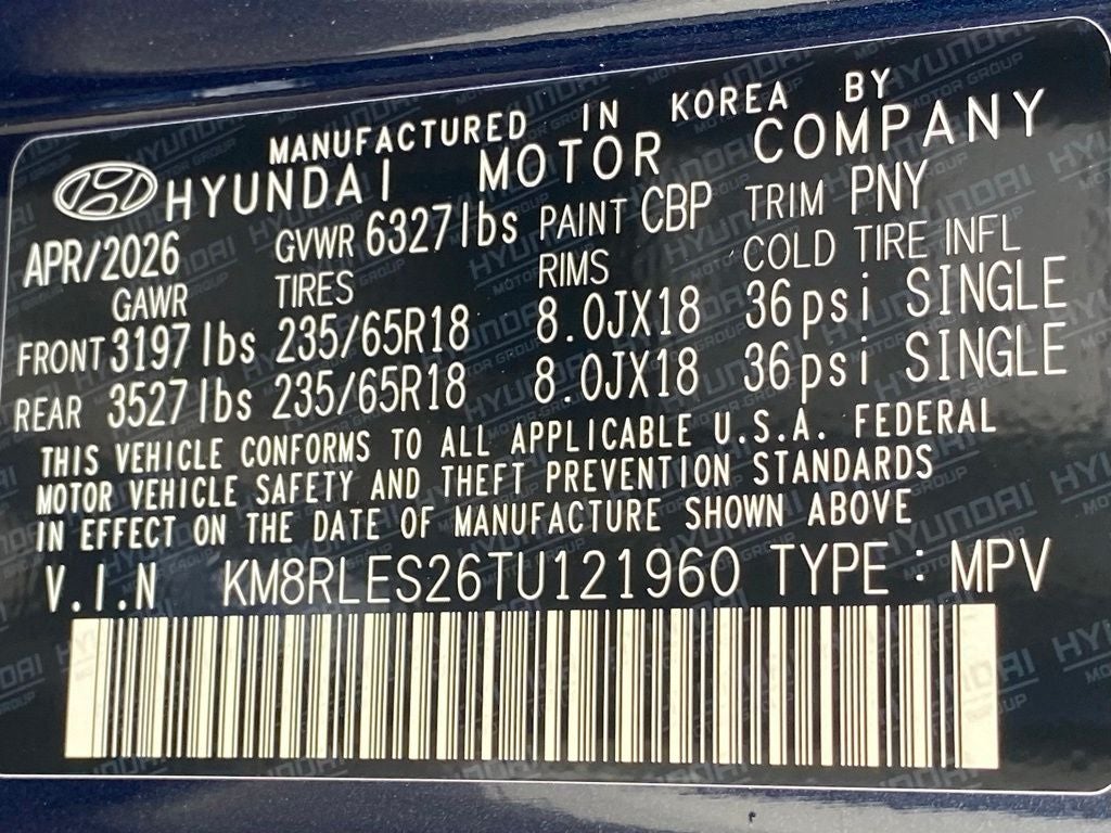 2026 Hyundai PALISADE SEL 7 Passenger