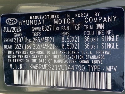 2027 Hyundai PALISADE SEL 7 Passenger