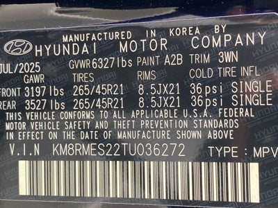 2026 Hyundai PALISADE Calligraphy AWD