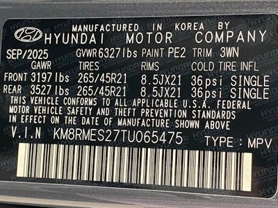 2026 Hyundai PALISADE Calligraphy AWD