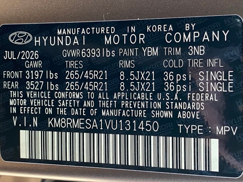 2027 Hyundai PALISADE HYBRID Calligraphy