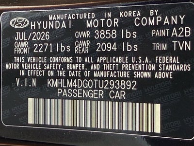 2026 Hyundai ELANTRA SEL Sport