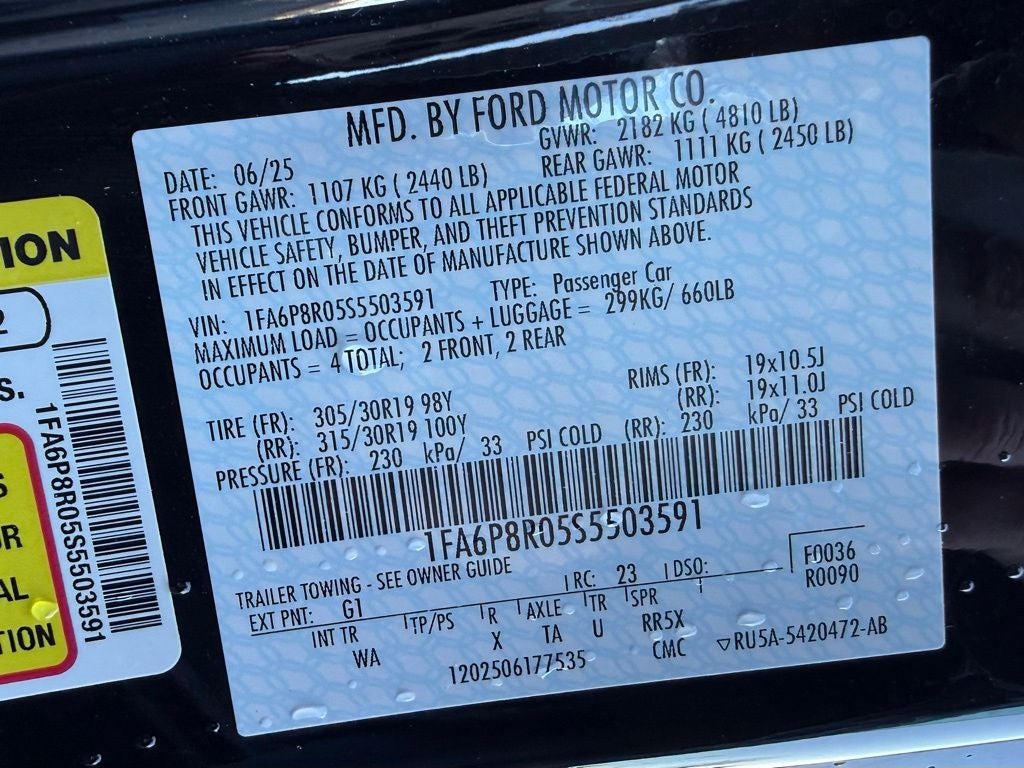 2025 Ford Mustang Dark Horse RTR UPFITTED