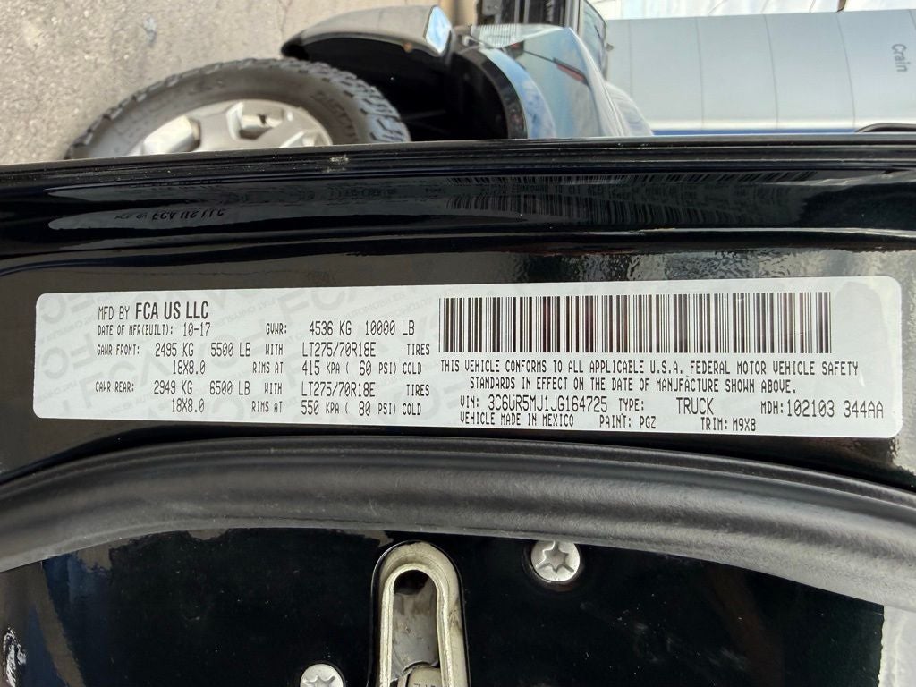 2018 RAM 2500 Big Horn