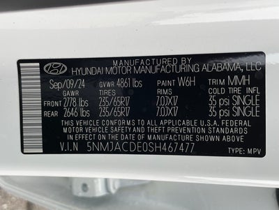 2025 Hyundai TUCSON SE AWD