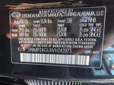 2027 Hyundai SANTA FE SEL FWD