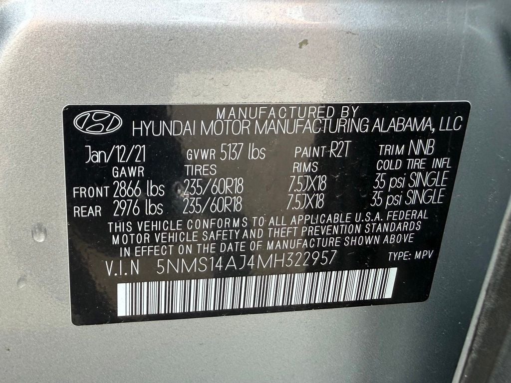 2021 Hyundai SANTA FE SE