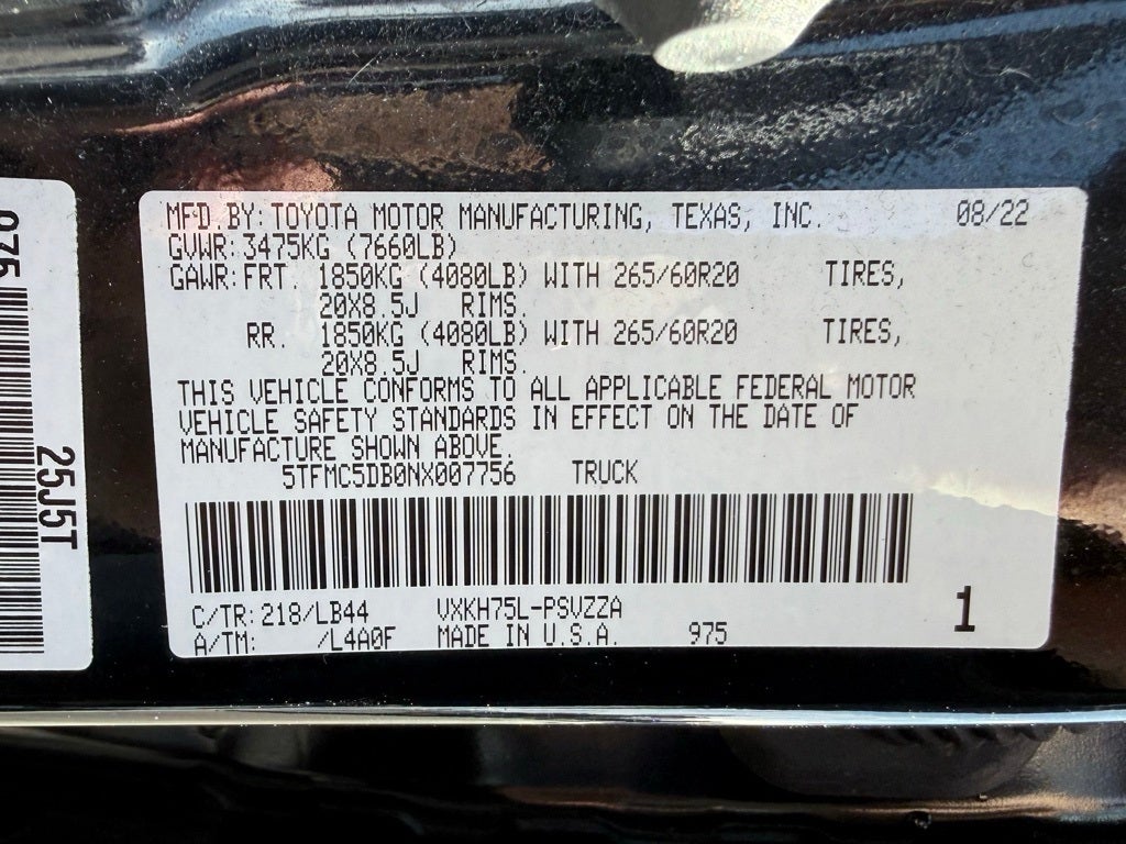 2022 Toyota Tundra Hybrid 1794 Edition