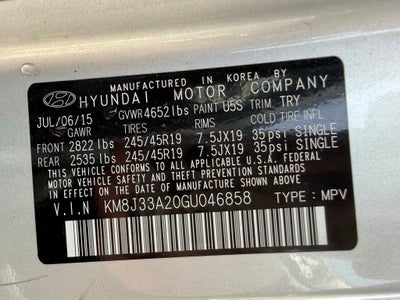 2016 Hyundai TUCSON Limited