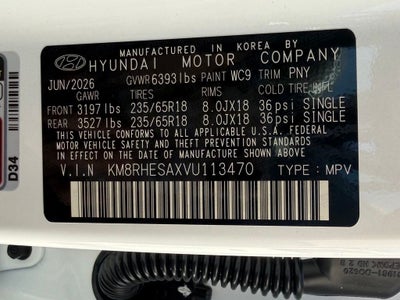 2027 Hyundai PALISADE HYBRID SEL Premium 7P