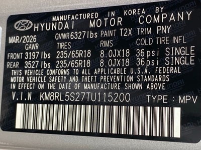 2026 Hyundai PALISADE SEL FWD