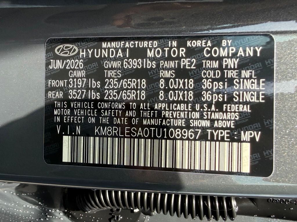 2026 Hyundai PALISADE HYBRID SEL 7P