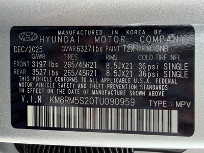 2026 Hyundai PALISADE Calligraphy FWD