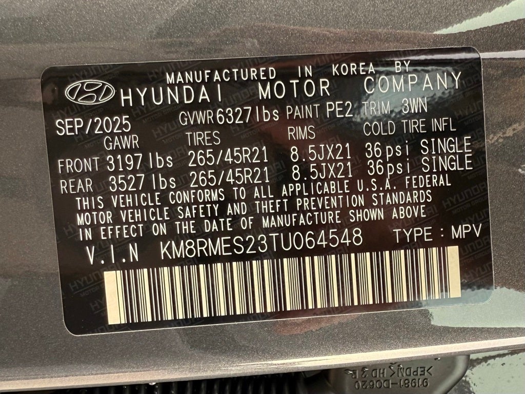 2026 Hyundai PALISADE Calligraphy AWD
