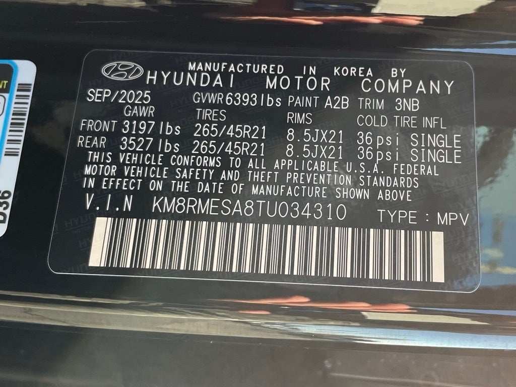 2026 Hyundai PALISADE HYBRID Calligraphy