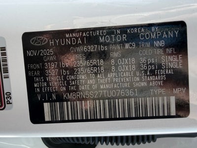 2026 Hyundai PALISADE SEL Premium FWD