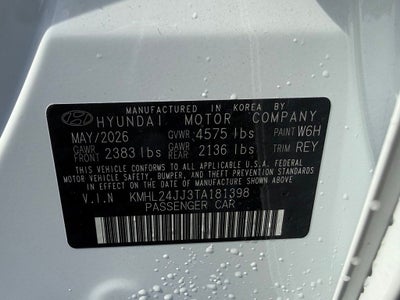 2026 Hyundai SONATA HYBRID Blue