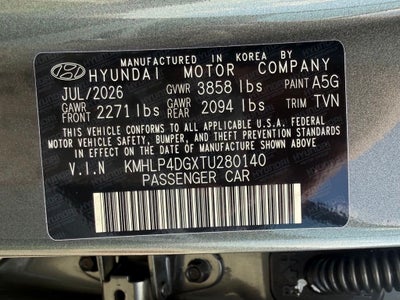 2026 Hyundai ELANTRA Limited