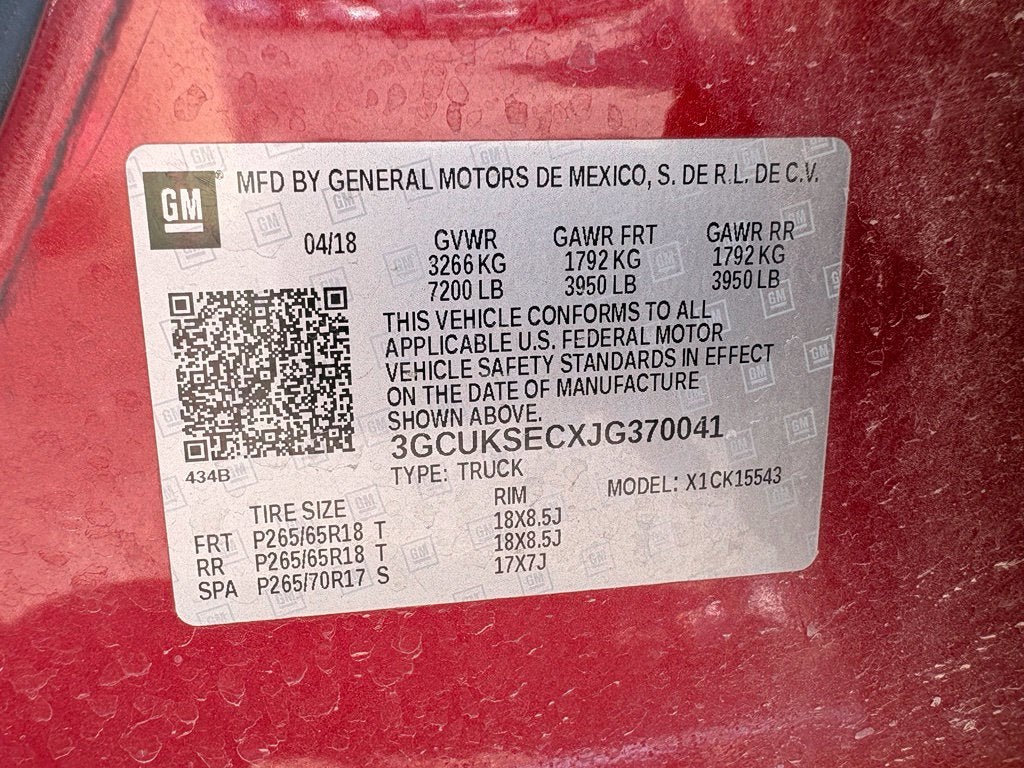 2018 Chevrolet Silverado 1500 LTZ 2LZ