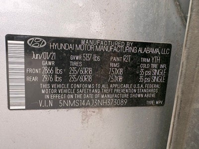 2022 Hyundai SANTA FE SE