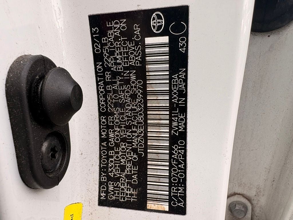 2013 Toyota Prius v Two