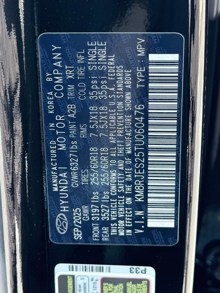 2026 Hyundai PALISADE XRT Pro