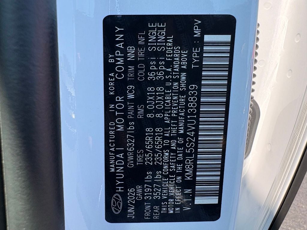 2027 Hyundai PALISADE SEL 7 Passenger