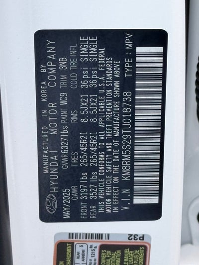 2026 Hyundai PALISADE Calligraphy FWD