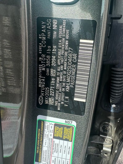 2025 Hyundai ELANTRA SEL Sport