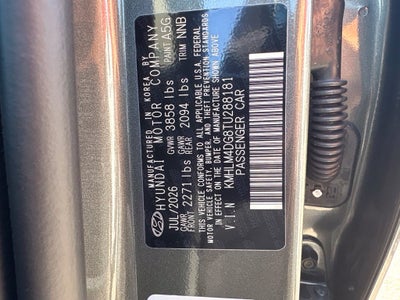 2026 Hyundai ELANTRA SEL Sport Plus