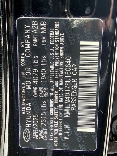 2025 Hyundai ELANTRA HYBRID SEL Sport