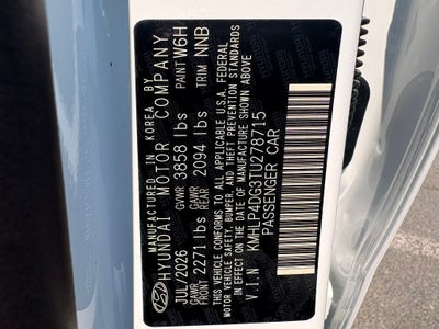 2026 Hyundai ELANTRA Limited