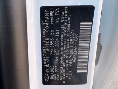 2026 Hyundai ELANTRA Limited