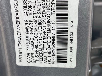 2020 Honda Accord Touring 2.0T