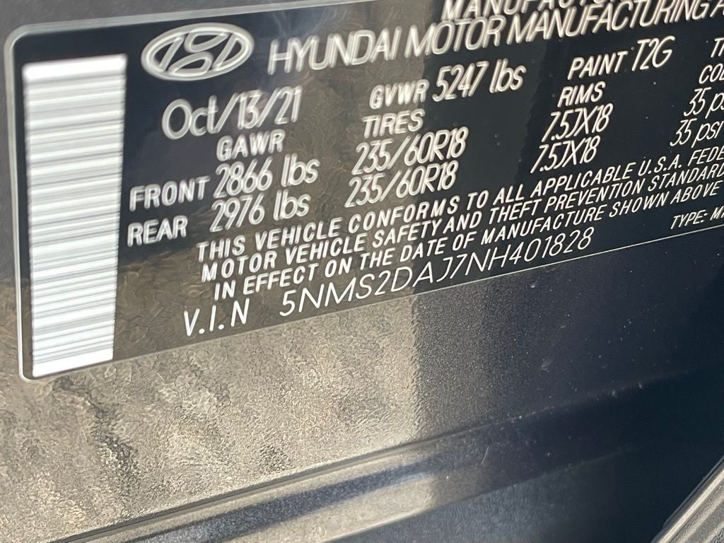 2022 Hyundai SANTA FE SEL