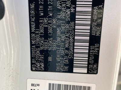 2021 Toyota Highlander Hybrid XLE