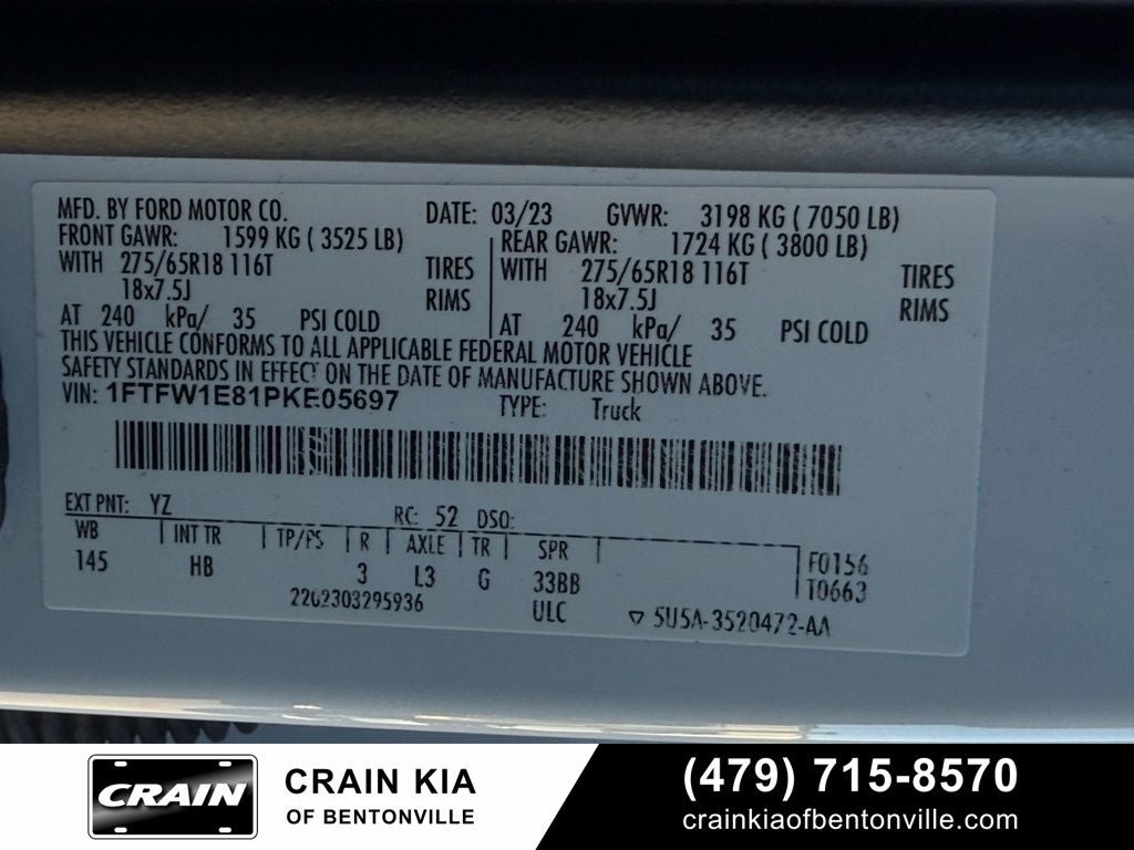 2023 Ford F-150 Lariat - 4WD / CLEAN CARFAX / ONE OWNER