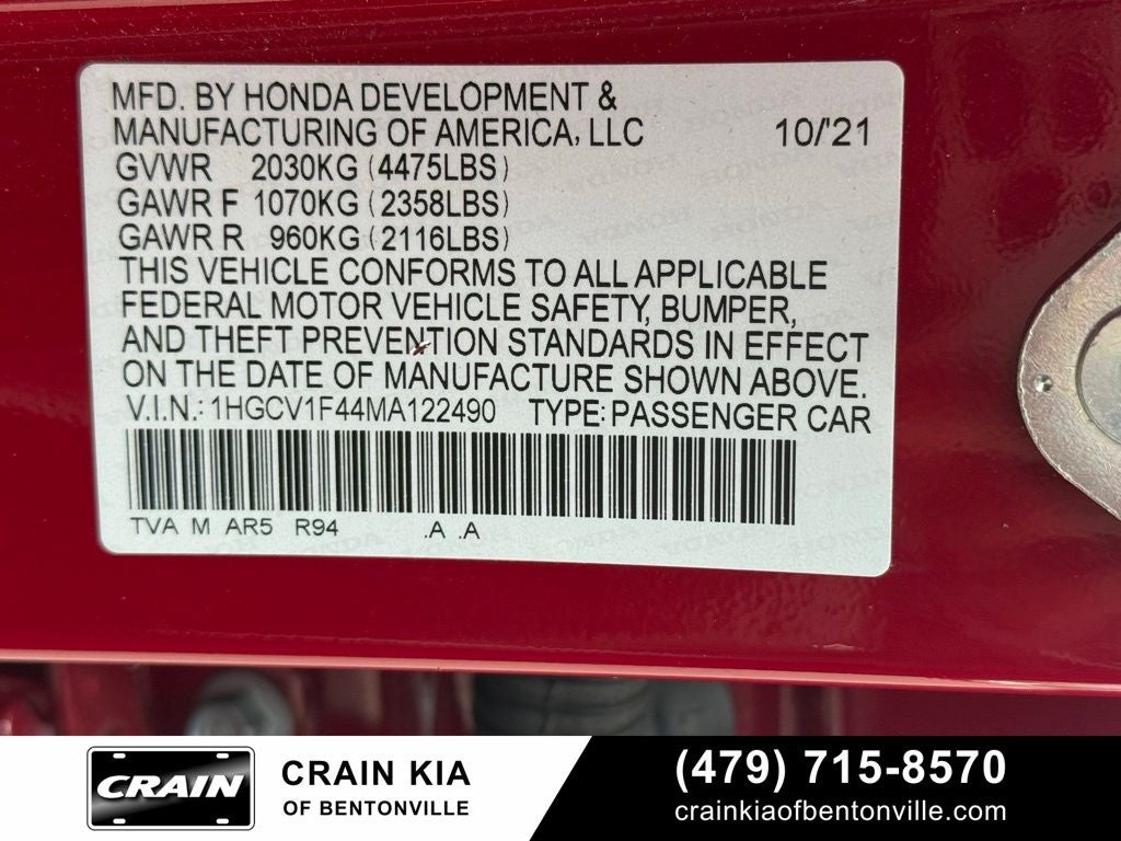 2021 Honda Accord Sport Special Edition