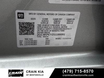 2025 Chevrolet Silverado 2500HD LTZ - 4WD / CLEAN CARFAX / ONE OWNER