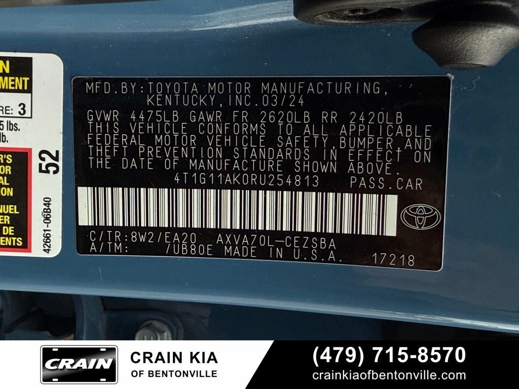 2024 Toyota Camry SE - CARFAX ONE OWNER