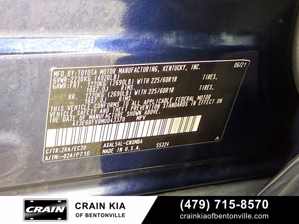 2021 Toyota RAV4 Hybrid XSE - AWD / CLEAN CARFAX / SUNROOF