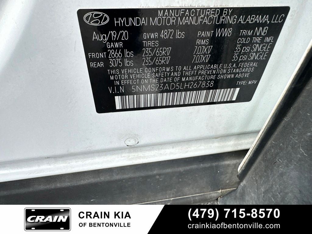 2020 Hyundai SANTA FE SE - CLEAN CARFAX / ONE OWNER